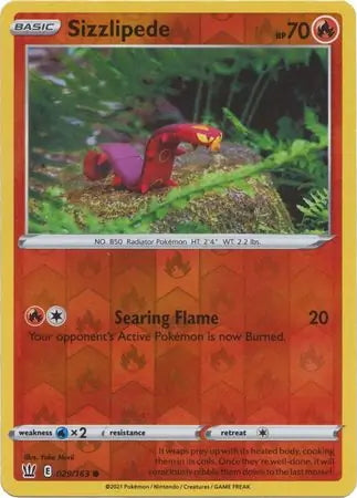 Battle Styles Sizzlipede #29/163 reverse holo